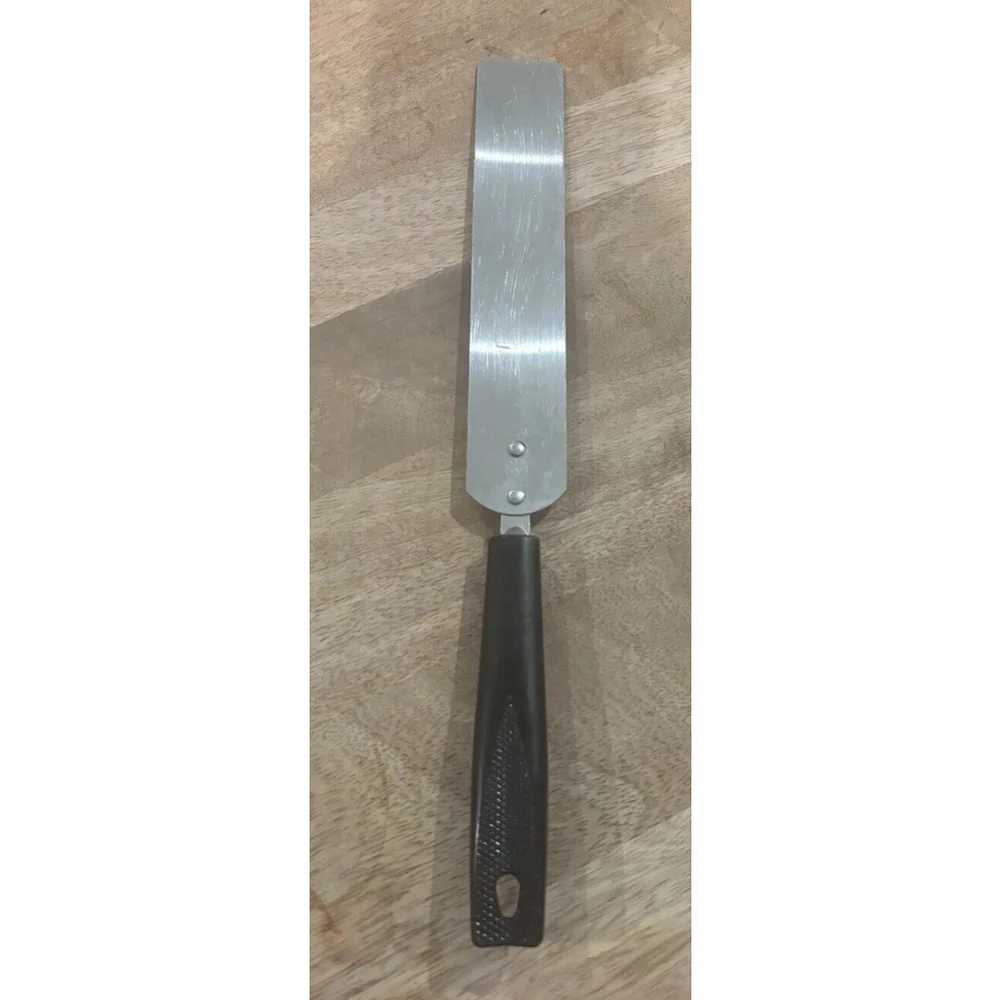 Vintage Ekco Forge Cake Icing Spatula Stainless Steel Black Handle USA 12